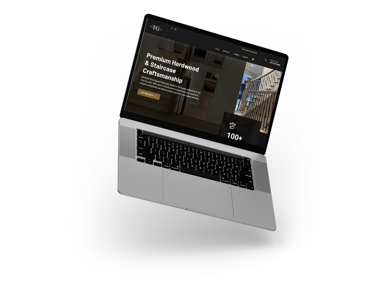 Website on mobile and laptop for a business in
Vaughan